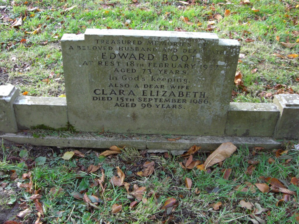 photo of grave for Edward Boot